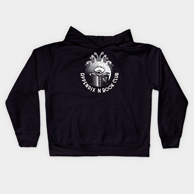 Appendix N Book Club B&W Kids Hoodie by Appendix N Book Club